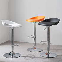 Nordic simple bar chair modern personality high stool backrest bar chair cashier counter rotating lift bar chair