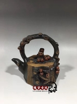 Yixing purple sand pot pure handmade Chen Mingyuan red robe Xi Shi bubble teapot set tea set antique pot five generations of sealing