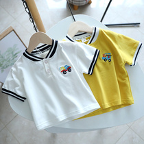 Clearance baby short sleeve T-shirt Korean version baby childrens clothing summer half sleeve top 1-3 children Base shirt 1241