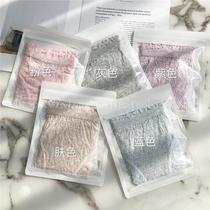 Self-retention N single Pearl cotton seamless one hip hips wooden ear lace waist triangle underwear women