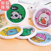 Childrens diamond stickers full of drills for primary school students handmade materials for girls dot crystal paste toy paintings