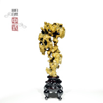 Taihu Stone club hall New Chinese style home Traditional living room soft decoration small ornaments Qishi Taihu Stone natural rough stone