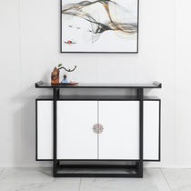 New Chinese solid wood Xuanguan cabinet door hall Xuanguan Table leaning against wall table minimalist modern bar desk entry to the family end view desk