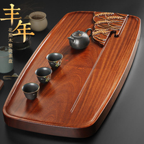God carving Congo rosewood tea tray whole piece household solid wood Tea Sea drainage simple tea table kung fu tea set tea tray