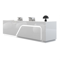 Front desk reception desk desk simple modern office paint welcome desk counter Factory Direct