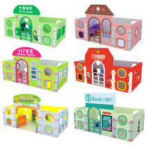 Kindergarten house toy area activities wooden game House childrens small house paint small furniture doll home