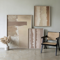 Jellypaint original hand-painted) wabisabi abstract oil painting after modern living room large hanging painting