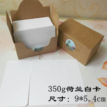 Mars one round corner Dutch white card Kraft card black paper blank card word card diy card bookmark card paper