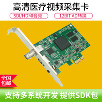 HD200HS Full HD 1080p60hz Acquisition Card Full Realtime 60 Frame Transmission Support HDMI SDI Provides Full SDK Development Package PCI-E Slot Medical