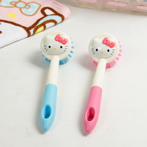 Hello Kitty personality cartoon cleaning brush Ding cat multi-function brush cute KT pot brush