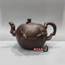 Yixing purple sand pot pure handmade purple clay famous home authentic Xi Shi pot tea large capacity tea set Zhu Kexin