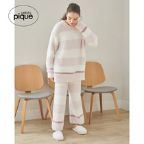 gelato pique spring summer women's suede long pants striped pajamas PWNP211025