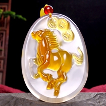 Famous works cleverly carved works agateimmediately have moneypendant hz01487