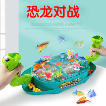 Childrens Dinosaur Toy Set Simulation Animal Large Model Little Boy Battle Tyrannosaurus Rex Battle Puzzle Game
