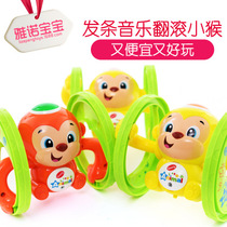 Running clockwork toy with music and light can roll 0-1-3 years old baby winding winding baby toy