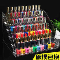 Nail Polish display stand acrylic plastic transparent rack nail shop display rack cosmetics storage rack lattice shop