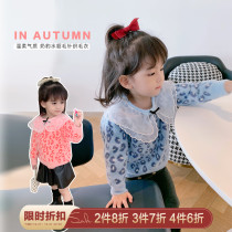 Fall in love with pretty girl sweater 2020 new autumn winter baby foreign-style knitwear children mink sweater Z