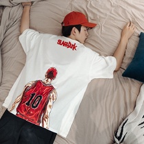 Sakuragi Flower Road T-shirt Jersey super fire cec mens net red slam dunk master hand shirt mens Japanese animation body