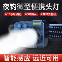 Induction headlights Strong light night fishing special charging ultra-long continuation voyage wearing flashlight