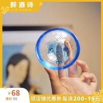 Super dream pure handmade dynasty hammered hammer wine cup tea cup Japanese imported drunk poetry