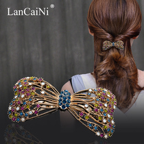 Hairclip headdress Austrian rhinestone hairpin high-grade retro diamond spring clip Korean temperament top clip hair jewelry
