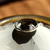 Xian Yunya toys new Japanese handmade hammer pattern electric smoking stove sterling silver incense road empty smoking incense burner silver leaf pieces