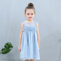 Children Summer Dress Dress Dress Dress Woman Baby New Princess Dress 6 Girl Pink Ocean Air 4 CUHK Child Skirt 3-5 7