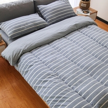 Full cotton quilt single piece is made by a single person with 1 5 meters 1 8m bed 200x230 water-washed cotton