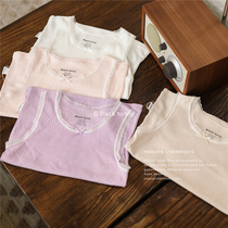 Little black Totie spring summer thin girl cotton modal vest sling girl pajamas