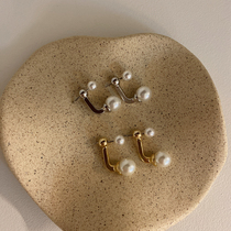 Joo Korea Fresh Do Nt Make Silver Pin Small Pearl Earrings