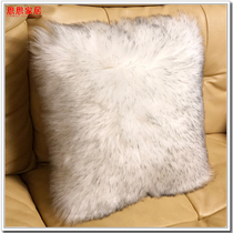 Milne boutique home home sofa pillow imitation wool black tufted head classic all-match