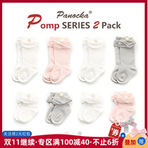 Panocka Korean baby pantyhose 0-1-3-5 years old spring and winter cotton girls in socks baby socks