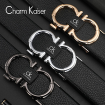 Small CK belt male tide leather automatic buckle belt young boy all-match pants belt student mens belt