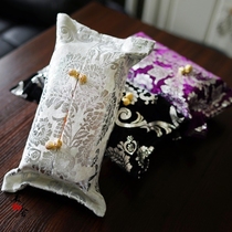 Special price clear inventory draw paper boxes New classy bronzed silver crammed paper towels box cover