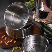 18 10 stainless steel 304 milk pot steamer steamer steamer grid steamer fruit basket filter water steaming complementary food 16 18 20cm