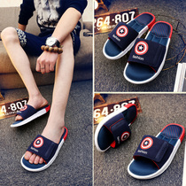 aj joint summer slippers mens tide outdoor wear mens non-slip couple sandals soft bottom fashion personality