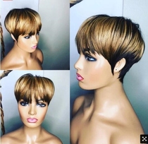Wigs Wig Lace Brazilian Bob Cap Afro Peruvian Human Hair