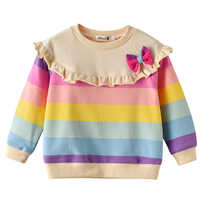 Girls Sweatshirt 2020 Autumn New style Childrens Long Sleeve Pullover Girl Spring and Autumn Korean T-shirt Top Tide