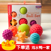infantino baby baby hand grip ball multi texture perception ball touch sensory toy ball early education pinch