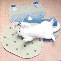 Cat mat grass woven cat cage mat summer sleep pet mat Cat ice mat Cat ice mat