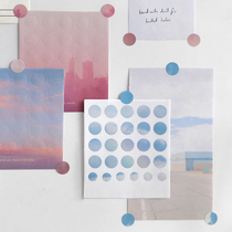 Weighth hand tent decoration sticker on the cloud cover series ins style simple hand tent collage material diy printing