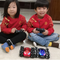 Indoor children racing 4WD boy small mini remote control car stunt car over the wall car McNamee wheel
