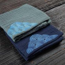 (ultra low price) embroidered cotton linen tea towels to thicken water-absorbent tea cloth Zen Yigong tea with towel rag