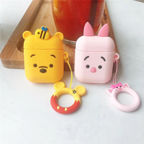 Korean cute cartoon bear Airpods Pro protective cover Apple wireless earphones anti-drop cover soft case
