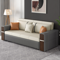 Solid Wood foldable technology cloth desk sofa bed Nordic living room multifunctional dual-purpose small apartment Net Red single double