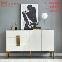 Light luxury cabinet Simple modern decoration cabinet enter shoe cabinet living room partition storage cabinet Art mask cabinet