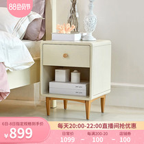Calvary solid wood bedside table Childrens simple bedside storage cabinet Bedroom bedside small cabinet locker
