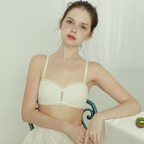 Mi Erjia thin large chest small no steel ring bra no trace thin comfortable cotton simple and elegant girl underwear