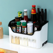 Seasoning box storage rack Kitchen supplies household storage box Seasoning box Seasoning bottle seasoning jar storage rack