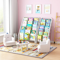 Childrens bookshelf Simple modern household baby reading picture book storage floor simple economical small shelf